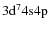 $3{{\rm d}}^{7}4{{\rm s}}4{{\rm p}}$