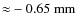 ${\approx}-0.65~\rm mm$