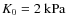 $K_0 = 2~\rm kPa$