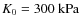 $K_0 = 300~\rm kPa$