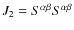 $J_2 = S^{\alpha\beta} S^{\alpha\beta}$