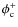 $\phi_{\rm c}^+$