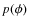 $p(\phi)$