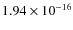 $1.94 \times 10^{-16}$