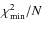 $\chi^{2}_{\rm min}/{\it N}$