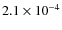 $2.1\times10^{-4}$
