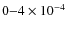 $0{-}4\times10^{-4}$