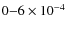 $ 0{-}6\times10^{-4}$