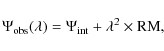 \begin{displaymath}
\Psi_{\rm obs}(\lambda) = \Psi_{\rm int}+\lambda^2 \times \rm RM,
\end{displaymath}