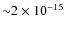 ${\sim}2\times 10^{-15}$