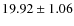 $19.92\pm1.06$
