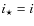 $i_\star = i$