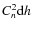 $C_n^2 {\rm d}h$