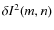 $\delta I^2(m,n)$