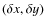 $(\delta x,\delta y)$