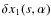 $\delta x_1(s,\alpha)$