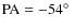 ${\rm PA}=-54{\hbox {$^\circ $ }}$