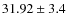 $31.92\pm3.4$