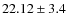 $22.12\pm3.4$