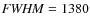 ${\it FWHM}=1380$