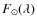 $F_{\odot}(\lambda)$