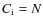 $C_{\rm i} = N$