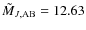$\tilde{M}_{J\rm {, AB}} = 12.63$