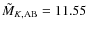 $\tilde{M}_{K\rm {, AB}} = 11.55$