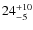 $\rm 24^{+10}_{-5}$