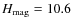 $H_{\rm mag}=10.6$