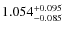 $\rm 1.054^{+ 0.095}_{- 0.085}$