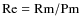 ${\rm Re} = {\rm Rm}/{\rm Pm}$