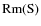 ${\rm Rm}({\rm S})$