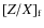 $[Z/X]_{\rm f}$