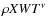$\rho X W T^\nu$