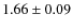 $1.66\pm 0.09$
