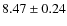$8.47\pm0.24$