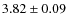 $3.82\pm0.09$