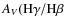 ${A_{V}}(\rm {H\gamma}/\rm {H\beta}$