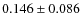 $0.146\pm0.086$