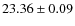 $23.36 \pm 0.09$