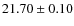 $21.70 \pm 0.10$