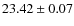 $23.42 \pm 0.07$