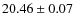 $20.46 \pm 0.07$