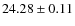 $24.28\pm0.11$