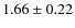 $1.66\pm0.22$