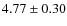 $4.77\pm0.30$