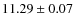 $11.29\pm0.07$