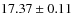 $17.37\pm0.11$