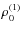 $\rho_0^{(1)}$